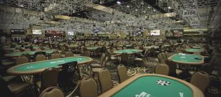 Pavilion room des WSOP : Salle vide du plus grand tournoi de poker
