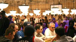 The final table of the WSOP 2005 $1,500 Limit Hold'em tournament
