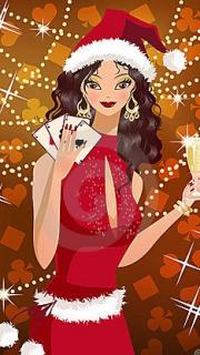 christmas poker girl2