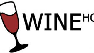L'émulateur Windows pour Linux, Wine HQ, une solution pour jouer au poker en ligne sous Linux. Logo de Wine HQ, émulateur pour Linux