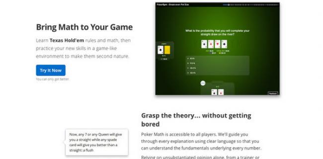 Poker Gym offre un coaching poker interactif pour pas cher