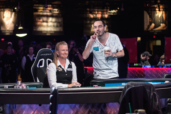 William Kassouf et une croupière