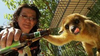 Scotty Nguyen bière et lemurien 2