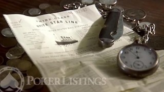 Le pot de poker de la partie jouée dans le film Titanic.