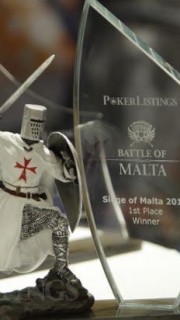 Trophée du vainqueur d'un des tournois de la Battle of Malta.