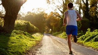 Jogging dans la nature