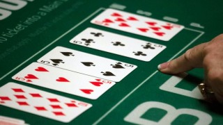 Un flop de 5 cartes au poker