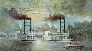 Course de bateaux a vapeur