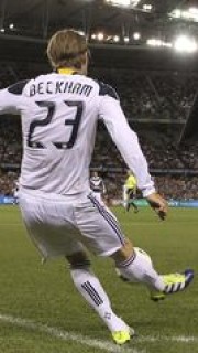 Beckham tire un corner