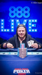 Matous Skorepa, vainqueur de l'Event 5 du Colossus des WSOPE 2017. e5 matous skorepa 2