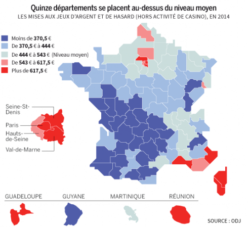 carte France disparites regionales mises aux jeux dargent