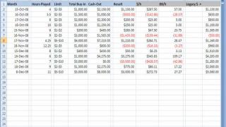 Archives de parties de poker et stats sur Excel