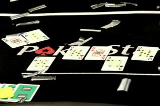 Le tableau final d'une main de poker