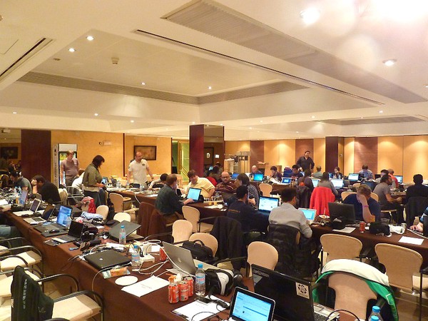 Salle de presse EPT Madrid