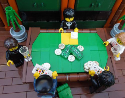 Table de jeu de casino Lego