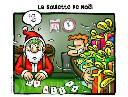 Père Noël joue au poker