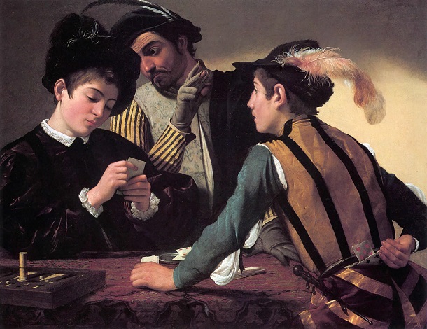 Les Tricheurs de Le Caravage