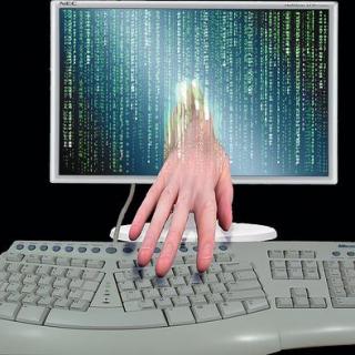 Représentation d'un piratage sur Internet