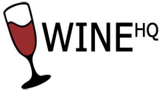 Logo de Wine HQ, émulateur pour Linux