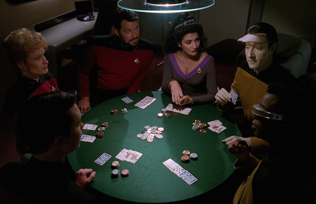 Jeu Five-Card Stud dans Star Trek : la Nouvelle Génération