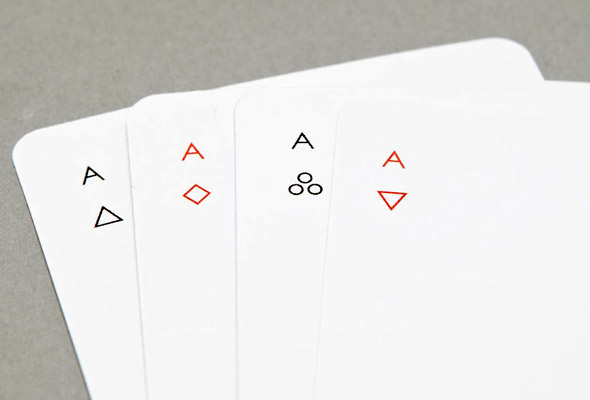 Cartes à jouer minimalistes par Joe Doucet