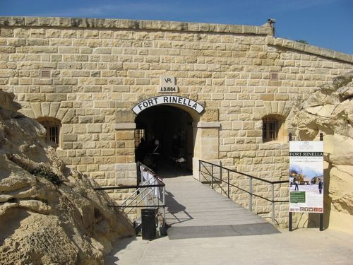 Entrée Fort Rinella Malte