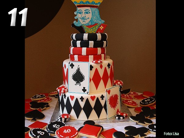 Gâteau poker 11