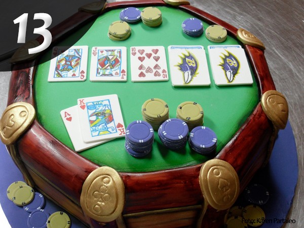 Gâteau poker 13