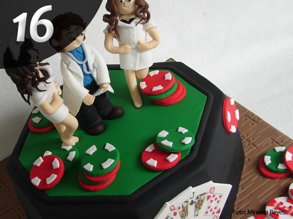 Gâteau poker 16