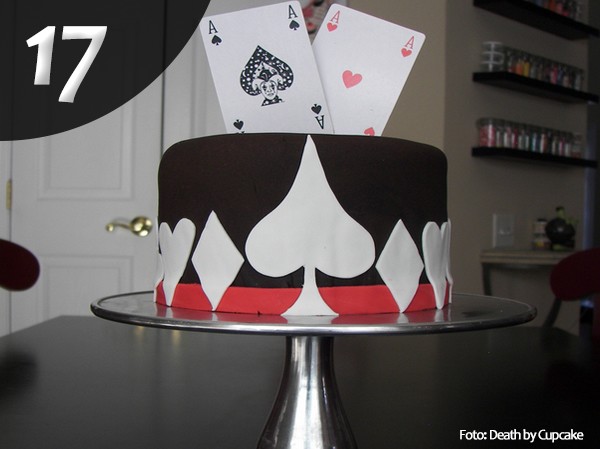 Gâteau poker 17