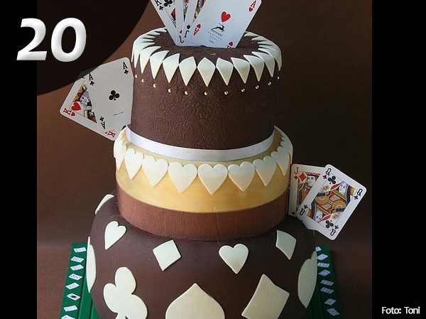 Gâteau poker 20