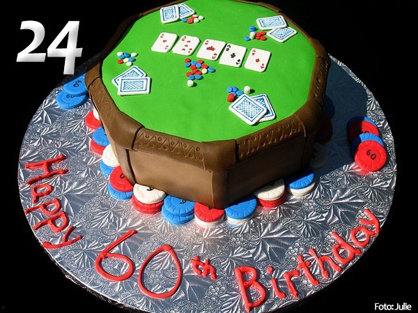 Gâteau anniversaire poker 24