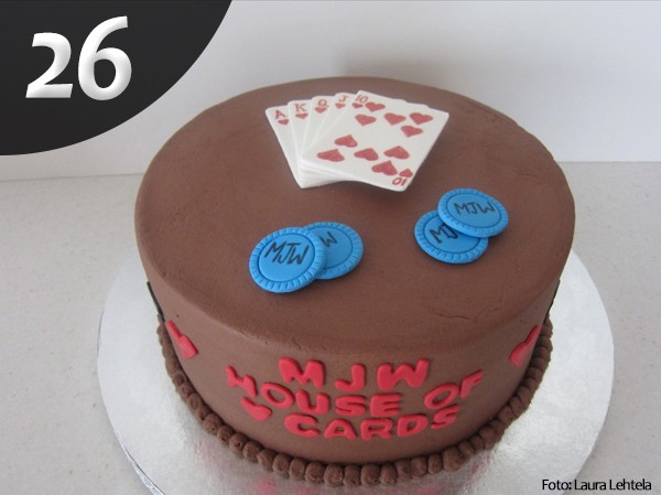 Gâteau poker 26