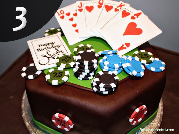 Gâteau anniversaire poker 3