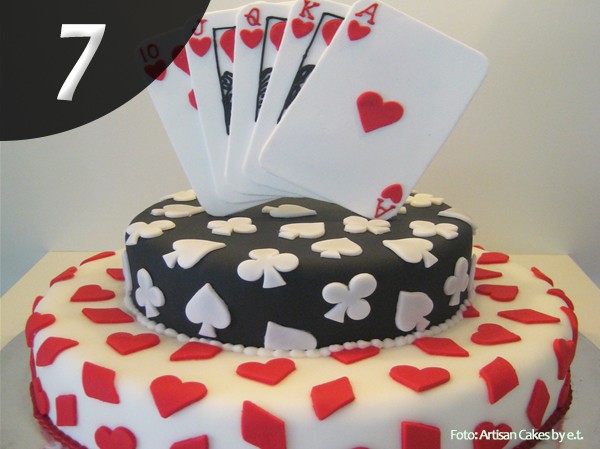 Gâteau poker 7