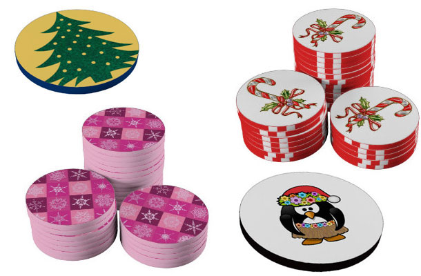 Jetons de poker Noël